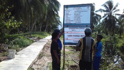 Pemdes Bangun Harjo Jaya Prioritaskan Pengembangan Jalan